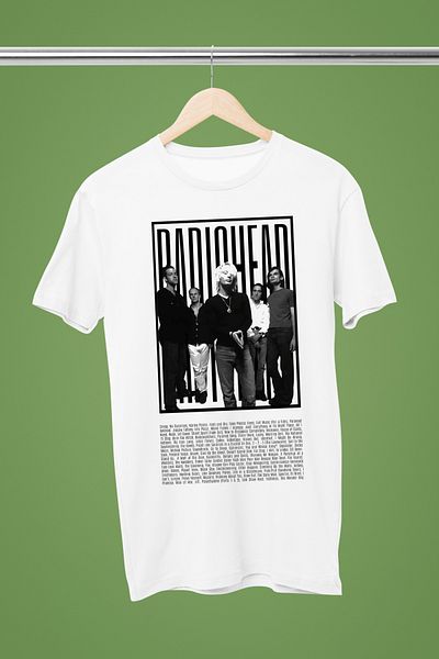 MAGORS Radiohead Printed Cotton Short Sleeve Regular Fit Rock Tshirt