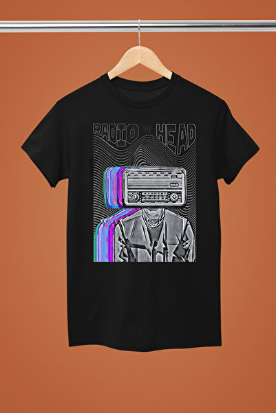 MAGORS TRIUC ROCK CU MÂNECĂ SCURTĂ BUMBAC IMPRIMAT RADIOHEAD