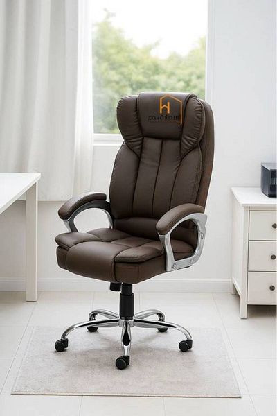 Al Saada Home Limited Quantity Swivel Office Chair - Brown