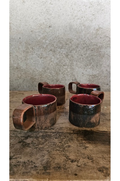 Gökseramik El Yapımı Artisan Seramik Kahve Fincanı, Kupa