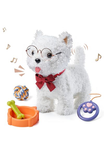 tumama Interactive Puppy Toy, Sings, Walks, Barks, Licks and Moves Head and Tail, Multiple Accessories