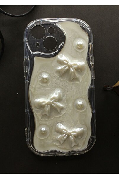 tcover Iphone 13 Kılıf Epoksi Dekorlu Kabartmalı Kapak