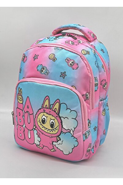 Bevitton ilk Okul Çantası 3'lü Seti Kız Çocuk ilkokul Çantası Labubum Karakter Desenli