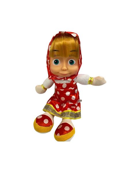 JPT Papusa Masha cu rochita rosie in buline