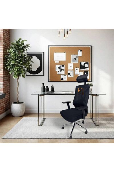 Al Saada Home Office Swivel Chair 121×51×66 – Black