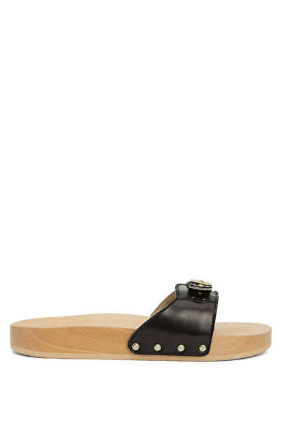 Scholl Pescura Siyah Kadın Deri Terlik