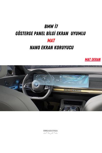 UniqAnatolia Bmw I7 Instrument Cluster and Information Display Compatible Matte Screen Protector