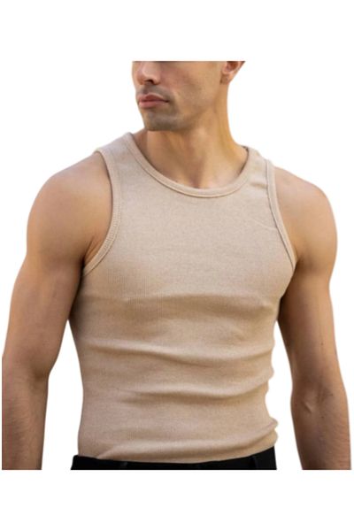 MrrMajestic Men's Halter Collar Athlete Lycra Undershirt