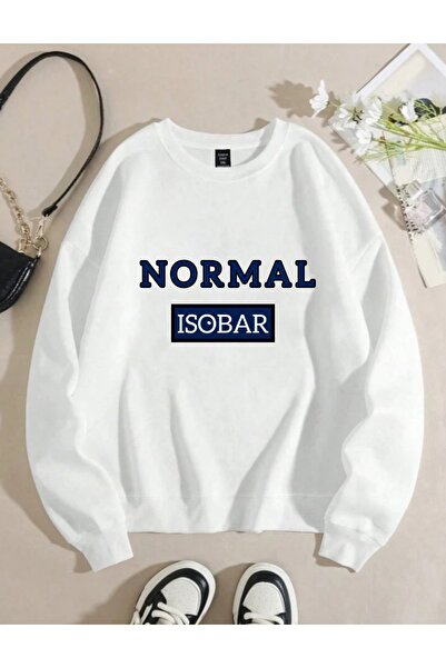 Harajuku Style Imprimat alb, oversize, unisex, gros, de iarnă