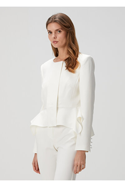 Roland Mouret Beyaz Abiye Ceket