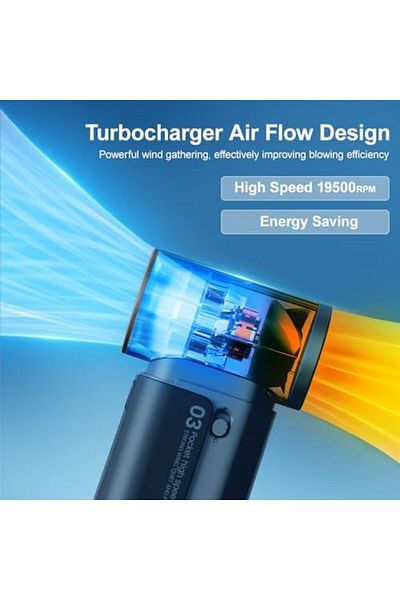 Generic Ultra Power Handheld Fan, Pocket Fan with High Capacity, 3 Speeds, Safety Lock Design, Lanyard,