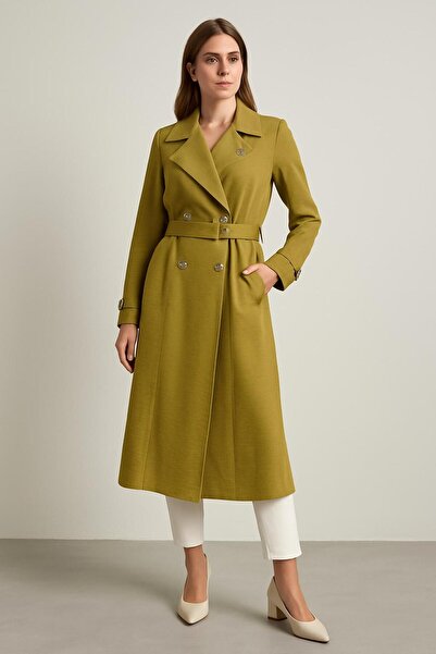 PERFECT 25223 ÖNÜ DÜĞMELİ KOLU DÜĞME VE KAT DETAYLI ÖNÜ CEPLİ BELİ BAĞLAMALI ...