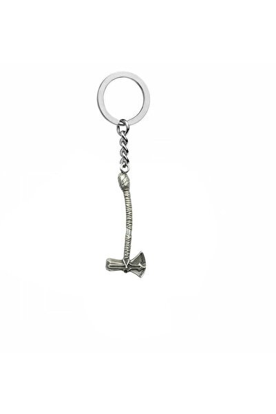 Herşey Nota Breloc cu figurină Thor Battle Axe – Accesoriu unisex din metal Zamak, mitologic și gotic