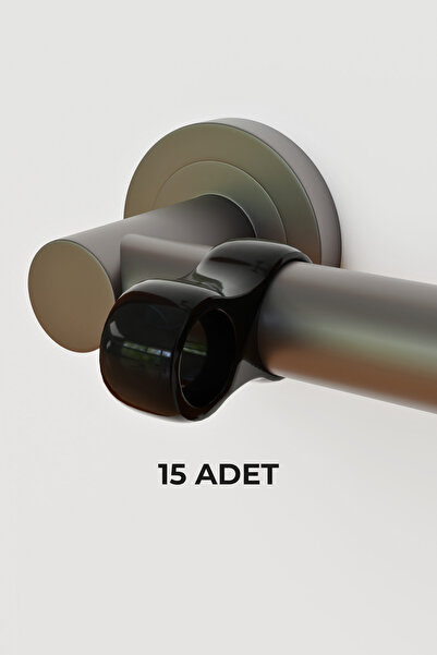 wooden lane studio Siyah 15’li Kapı Kolu Darbe Önleyici Silikon Duvar Koruyucu – Ses Yalıtımı ve Çarpma Engelleyici