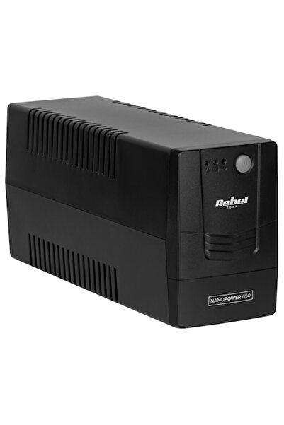 Rebel UPS Offline Nanopower 650 (650VA/360W) + Cablu alimentare calculator PC 1.5m