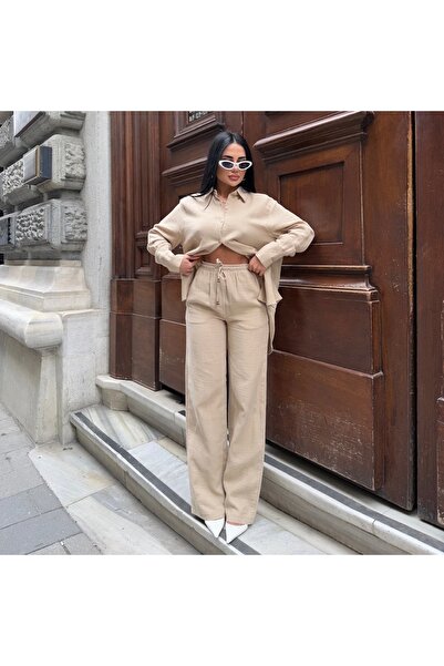 HOPEFUL DESİGN Hopeful Design Muslin Shirt and Pants Set