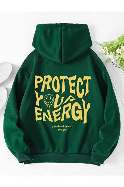 Harajuku Style Zeleni Štampano Oversize kroj uniseks