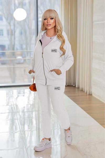 Bigsize Women's plus size tracksuit Fashion 8035 - White, 4XL