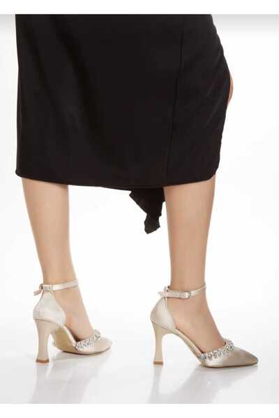 VELONA SHOES أحذية نسائية للسهرة مرصعة بالحجارة من الأمام