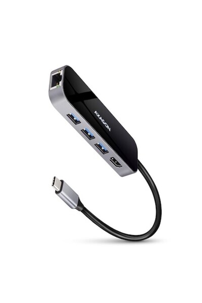 Axagon Hub USB HMC-6GL Combo 6 în 1, cablu USB-C