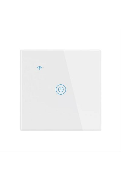 OEM Întrerupător inteligent, Wi-Fi, 10A, 1 canal, sticlă securizată, Tuya, Smart Life, compatibil cu Amazon Alexa/
