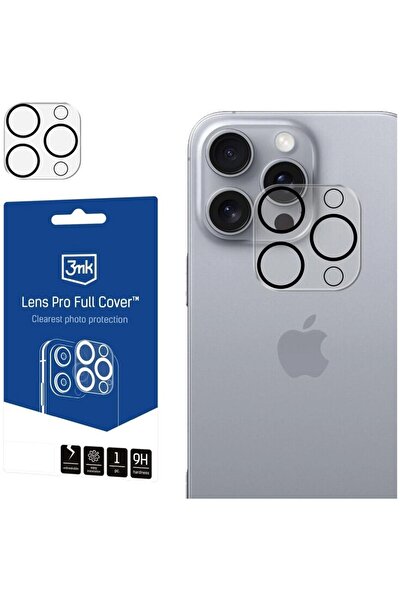 3MK Camera Protection Lens Protection Pro™, Full Cover for iPhone 16 Pro/16 Pro Max