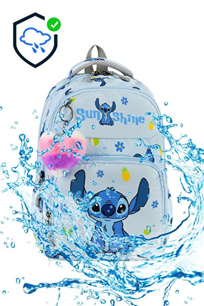 Shopiolog Set de 3 ortopedice pentru școala primară pentru fete, cu suport pentru creion, geantă de prânz, cu 3 compartimente, cu biberon