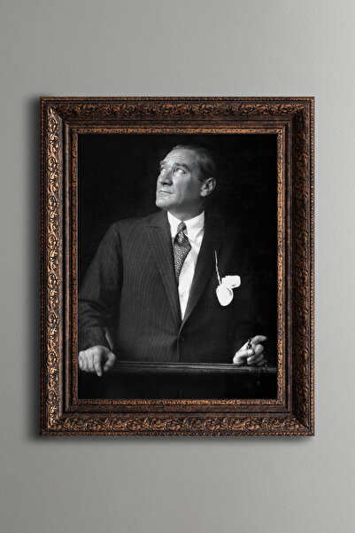epiqart Atatürk - Vintage Desenli Çerçeve