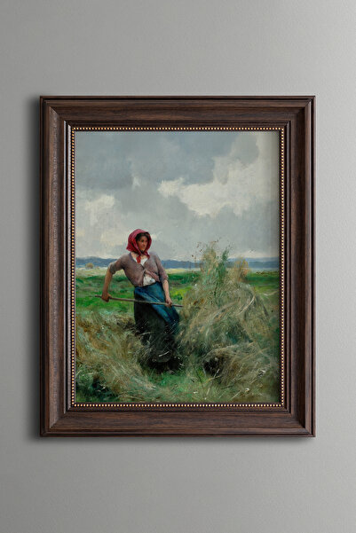 epiqart Fabricarea paie - Cadru cu model vintage