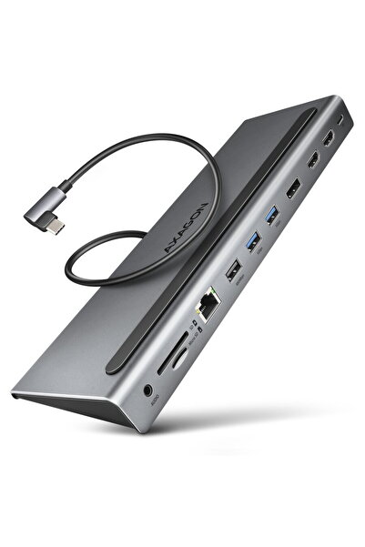 Axagon Hub USB HMC-4KX3, Triple 4K Display, Superspeed USB-C