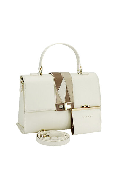CHRİS BELLA Premium light cream bag with wallet CB2400-1 15