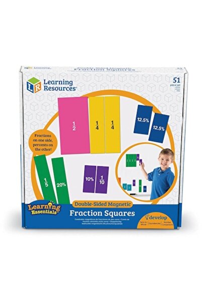 Learning Resources Set magnetic cu fracții - pătrate