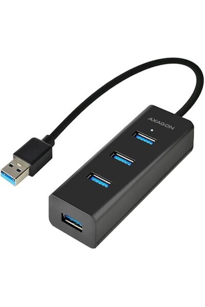 Axagon Hub USB HUE-S2B 4x USB 3.0, încărcare micro USB