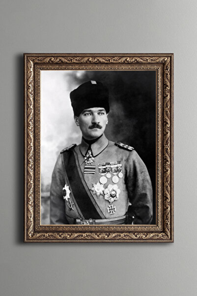 epiqart Atatürk - Vintage Desenli Çerçeve