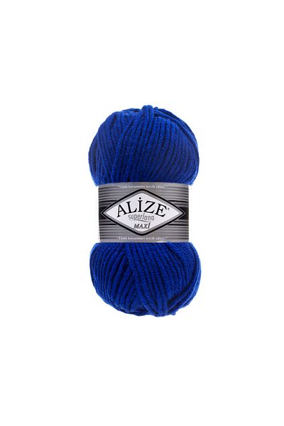 Alize Superlana Maxi Hand Knitting Yarn 100g – 75% Acrylic 25% Wool – Color No: 141 - Saks
