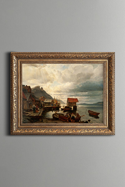 epiqart Satul Pescarilor - Cadru cu model vintage