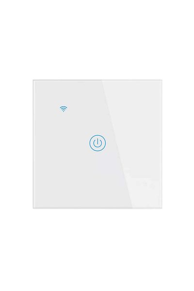 OEM Întrerupător inteligent, Wi-Fi, 10A, 1 canal, sticlă securizată, Tuya, Smart Life, compatibil cu Amazon Alexa/