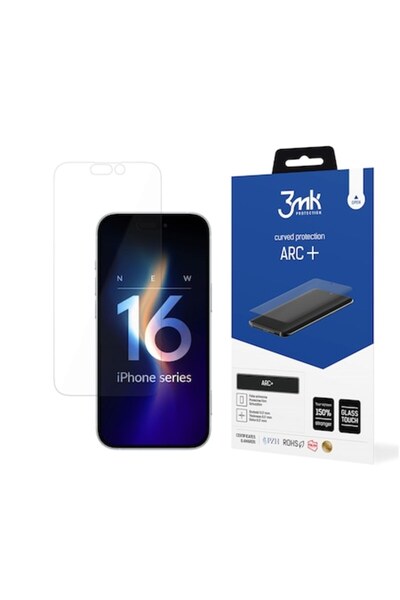 3MK Protector de ecran flexibil ARC+ pentru iPhone 16 Plus