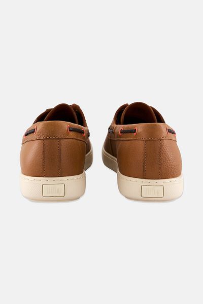 Fitflop Men Lawrence Lace Up Casual Shoes, Tan/White