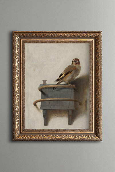 epiqart Saka Kuşu - Vintage Desenli Çerçeve