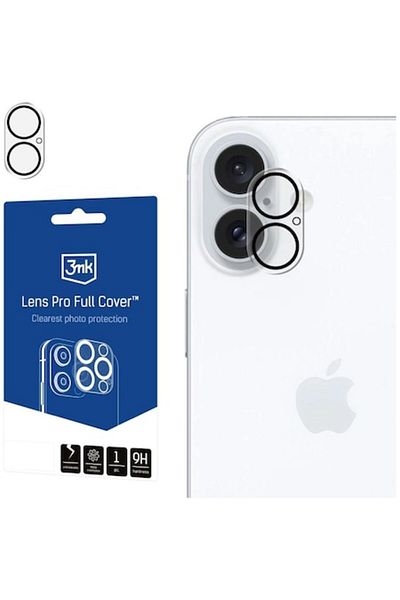 3MK Folie de protecție pentru cameră, Lens Protection Pro™, husă completă pentru iPhone 16/16 Plus