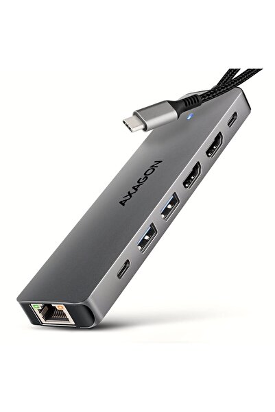 Axagon Hub USB-C 7 în 1 Axagon, Aluminiu, Dual 4K