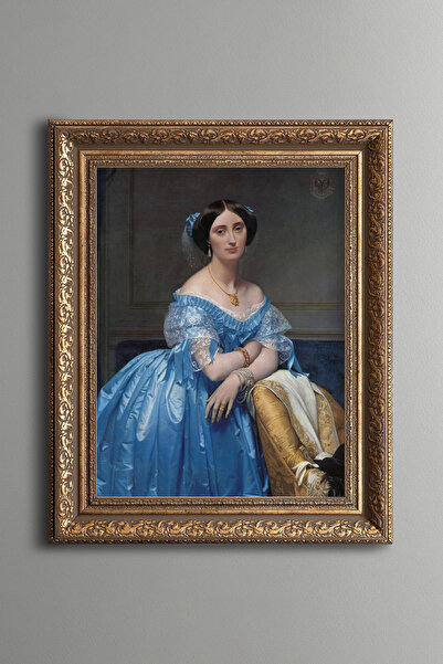 epiqart Portretul prințesei de Broglie - Cadru cu model vintage