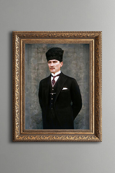 epiqart Atatürk - Cadru cu model vintage