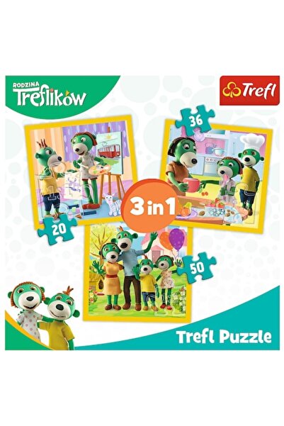 Trefl Puzzle 3 in 1 - Fun in the Trefilki Family, 20/36/50 pieces