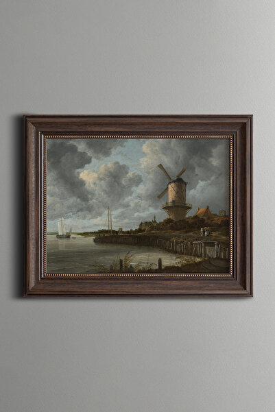 epiqart Moara de vânt - Cadru cu model vintage