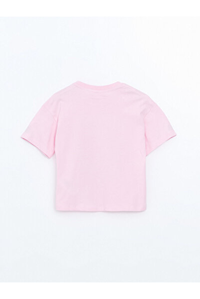 LC Waikiki Pink Crew Neck Kuromi Printed Girls' Pajama Set