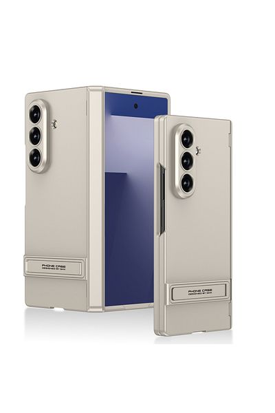 m.tk moveteck Samsung Galaxy Z Fold 7 Case L Stand Camera Protection Kipta Titanium Color Pc Cover