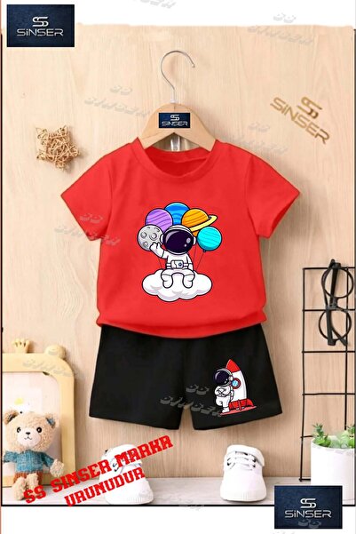 SS SİNSER Παιδικό UNISEX μπλουζάκι με στάμπα "ASTRONAUT CLOUD HANDS PLANETS" ...