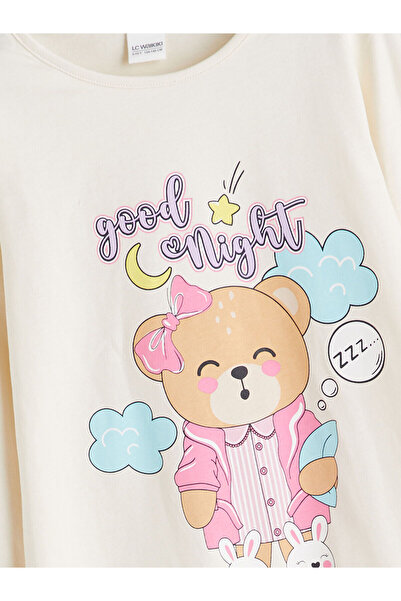 LC Waikiki Bisiklet Yaka Kız Çocuk Pijama Takımı